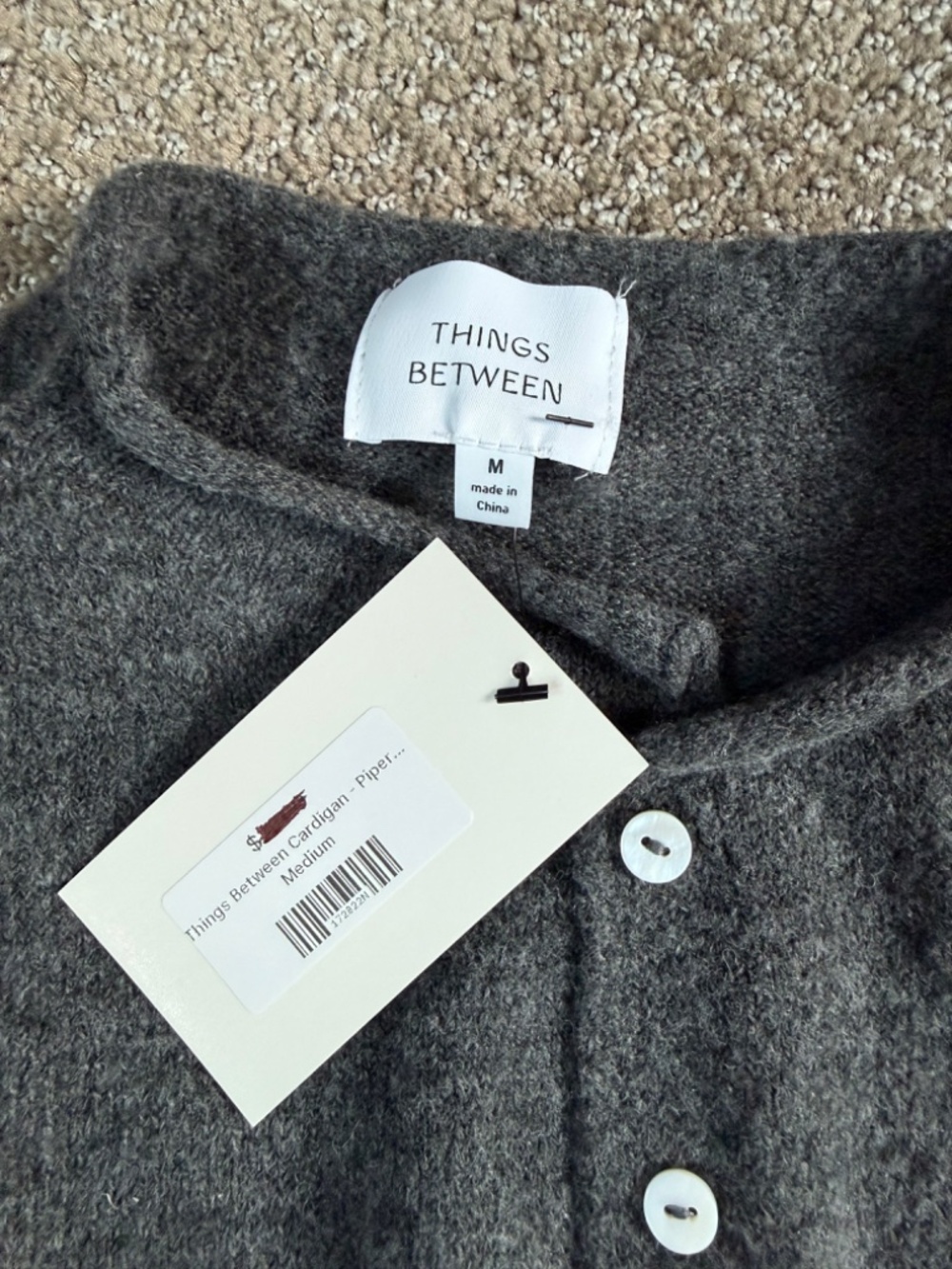 Things Between Grey Cardigan - Picture 6 of 6